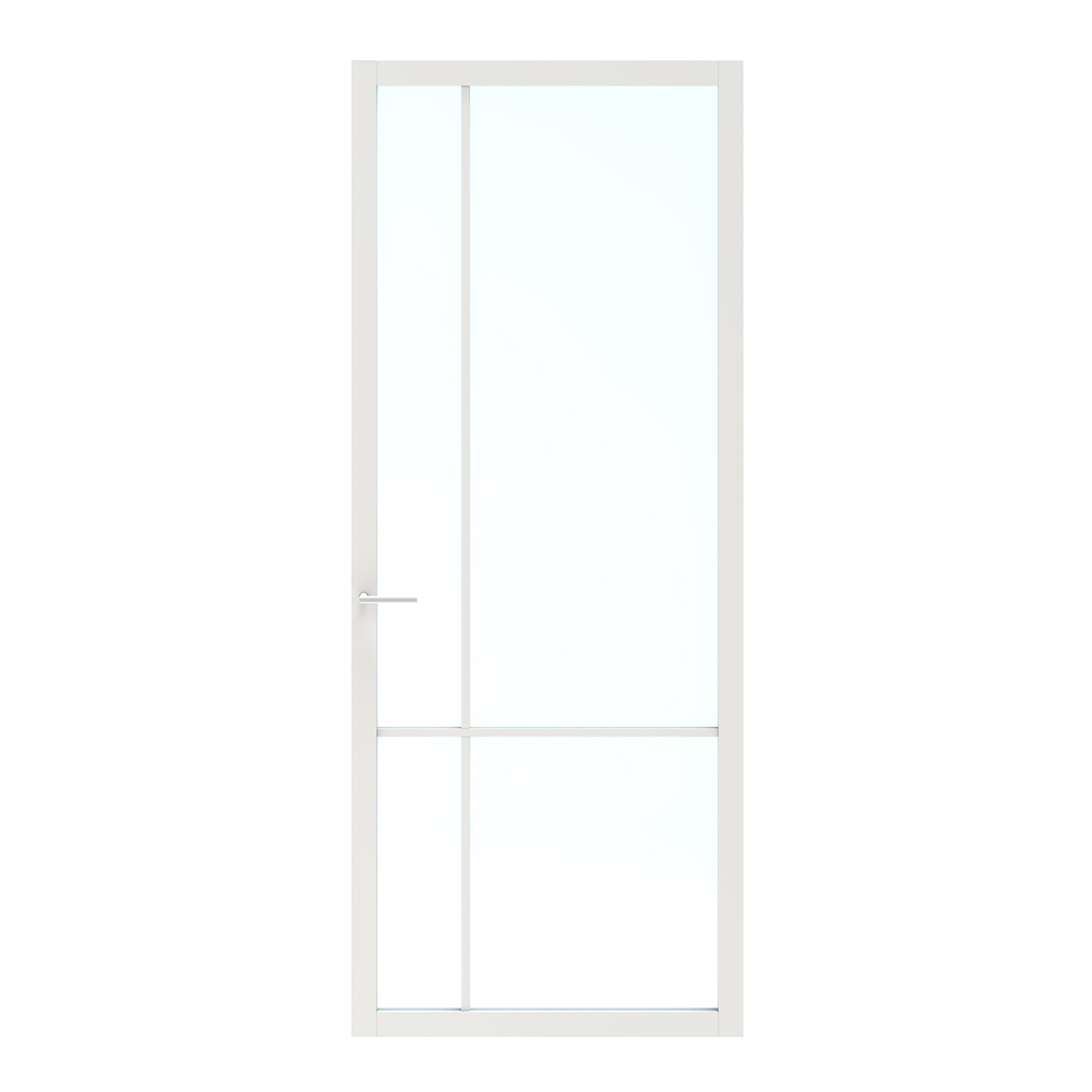 Binnendeur Skantrae SSL 14609 Blank Glas Wit Gelakt